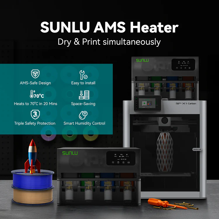 SUNLU AMS Heater Upgraded your Bambu AMS