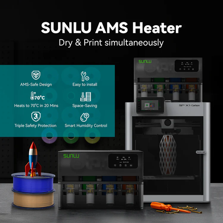 SUNLU AMS Heater Upgraded your Bambu AMS