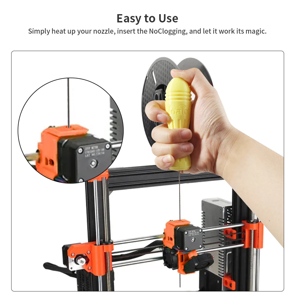 No Clogging 3D Printer Extruder Cleaning Tool