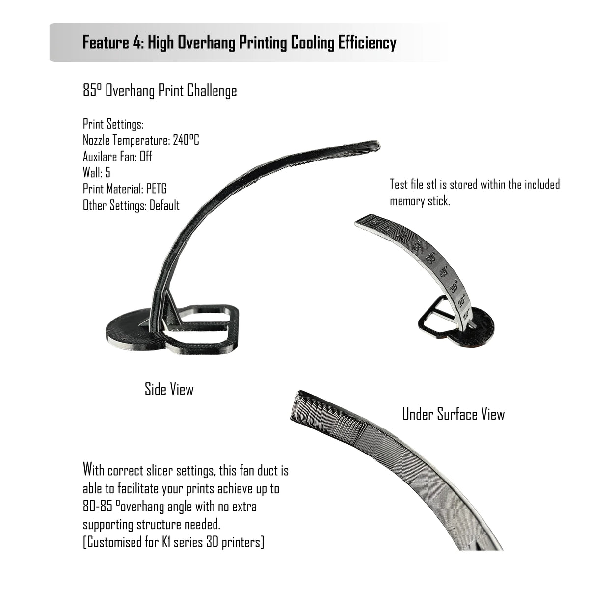 360° Flow Cooling Fan Duct for K1C / K1 MAX