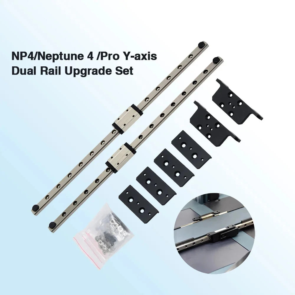 Dual Axis Rails Dual Y-axis Linear Rail for Neptune 3 / 4 – P3D