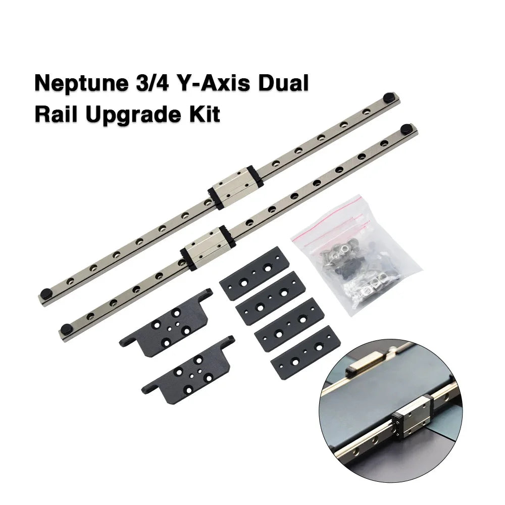 Dual Axis Rails Dual Y-axis Linear Rail for Neptune 3 / 4 – P3D
