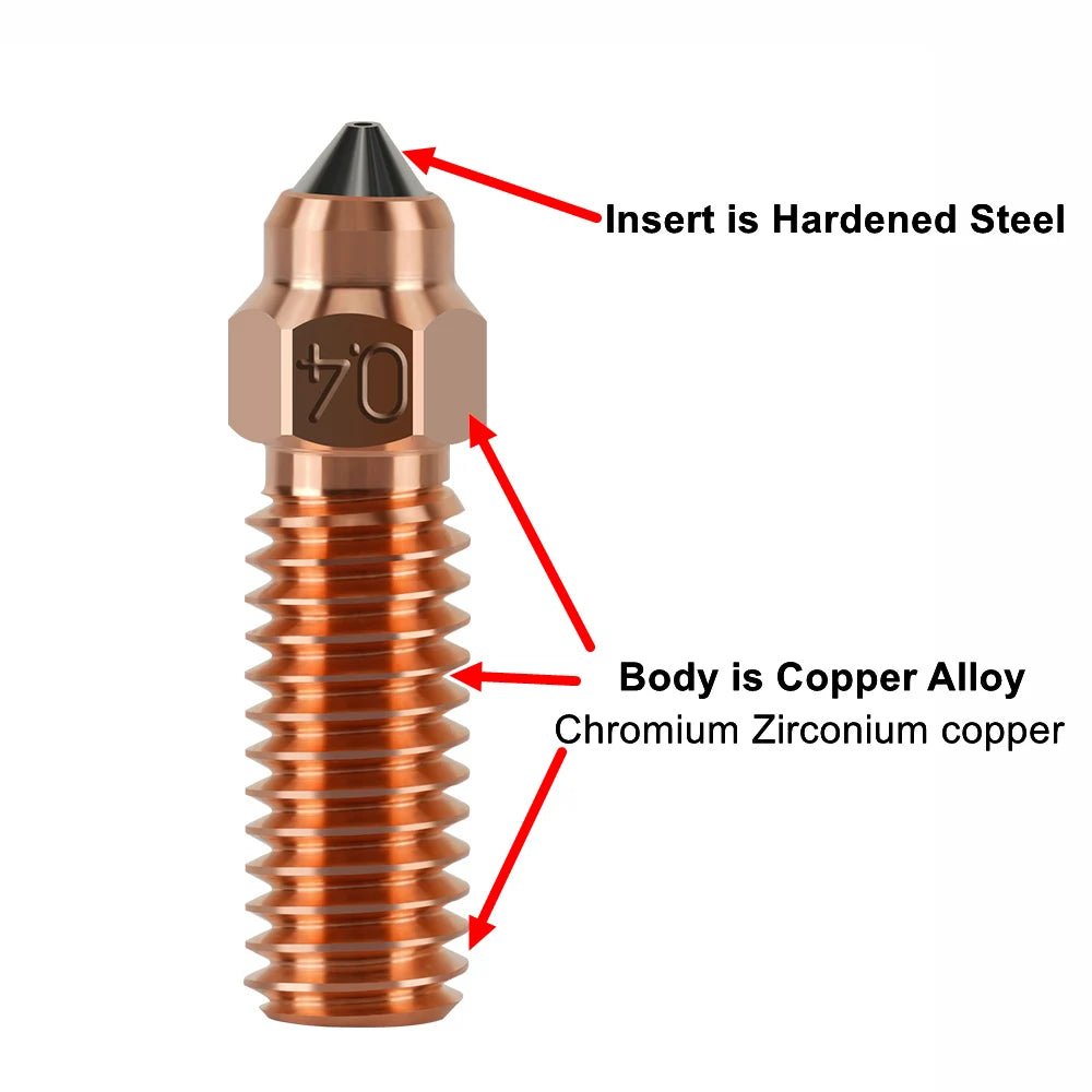 Bimetal Nozzle for K1, K1 MAX, Ender 3 V3 KE