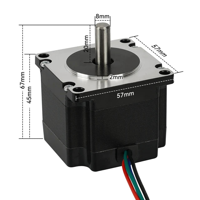 Stepper 57 Motor 45mm 56mm 64mm 76mm 82mm Height Square Motors – P3D