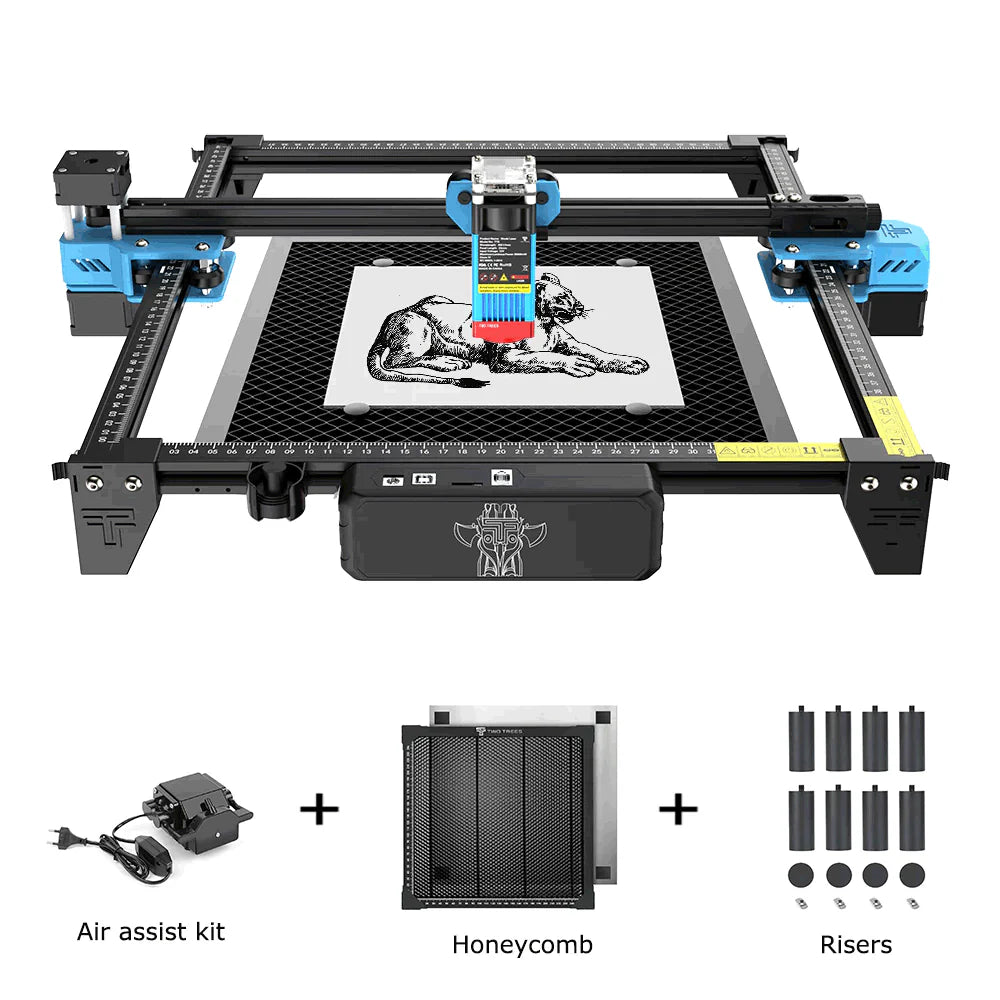 ICube Pro 5W Grabador Láser Portátil, Máquina De Grabado Con Filtro De Humo Y Área De Trabajo 130x130mm