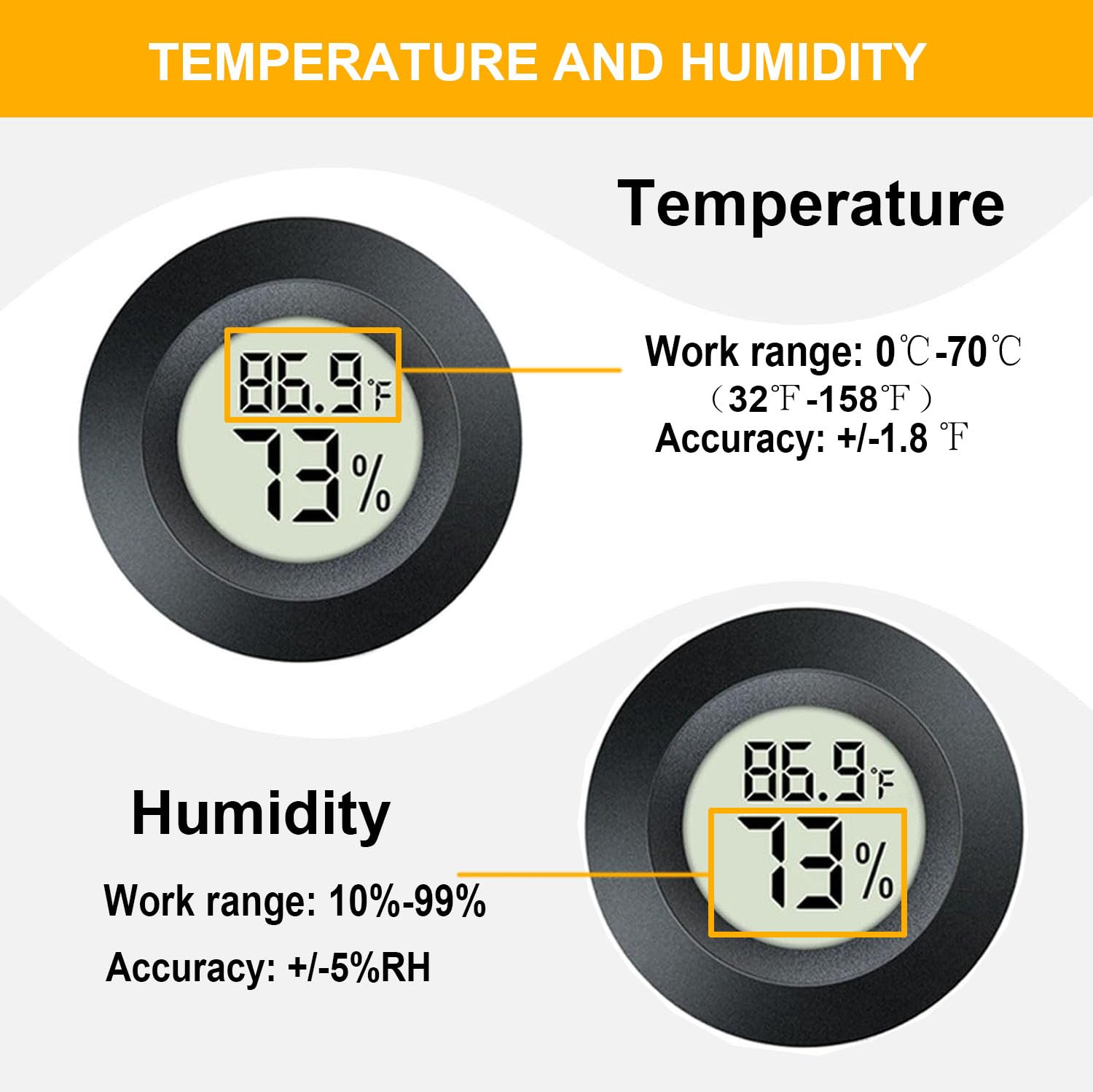 Bambu Lab Electronic Temperature and Humidity Meters