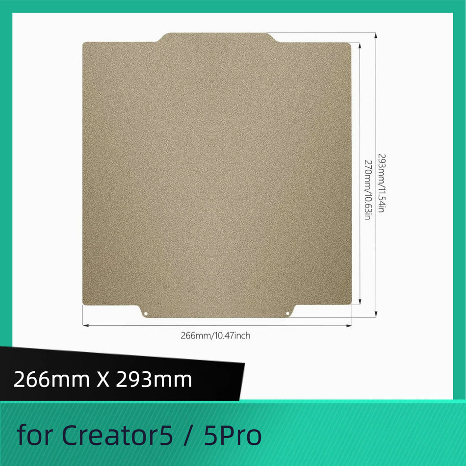 Textured PEI Coated Build Plate for Flashforge Creator5 / 5Pro