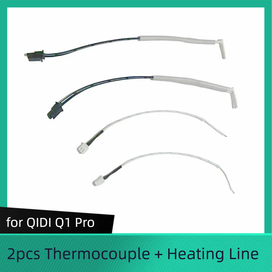 for QIDI Q1 Pro
Thermocouple + Heating Line - 2pcs