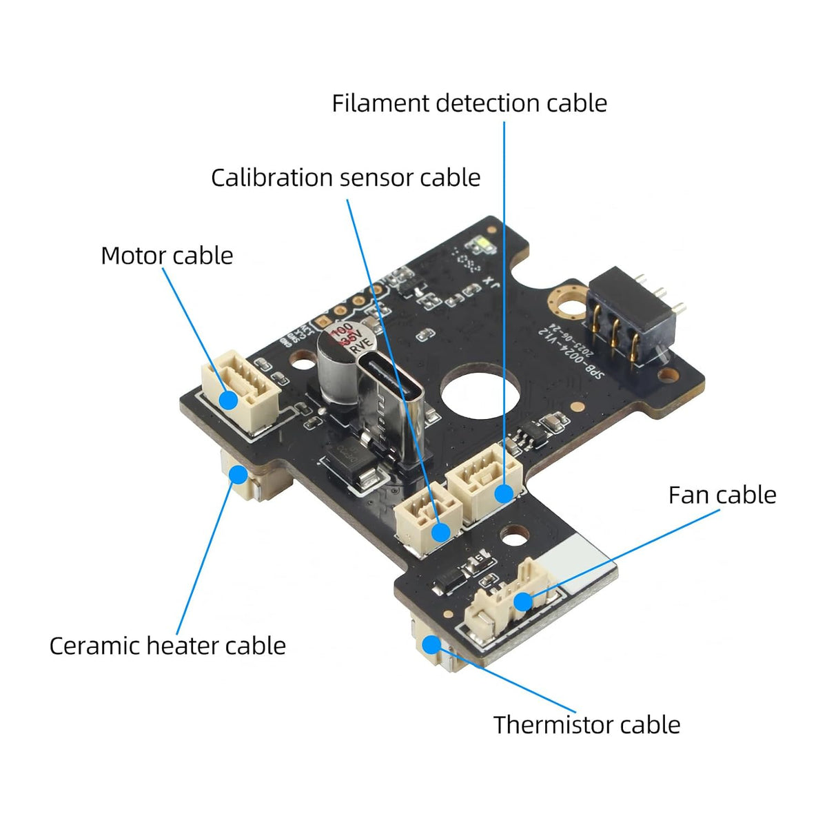 Hotend PCB Adapter Circuit Board for Snapmaker-U1