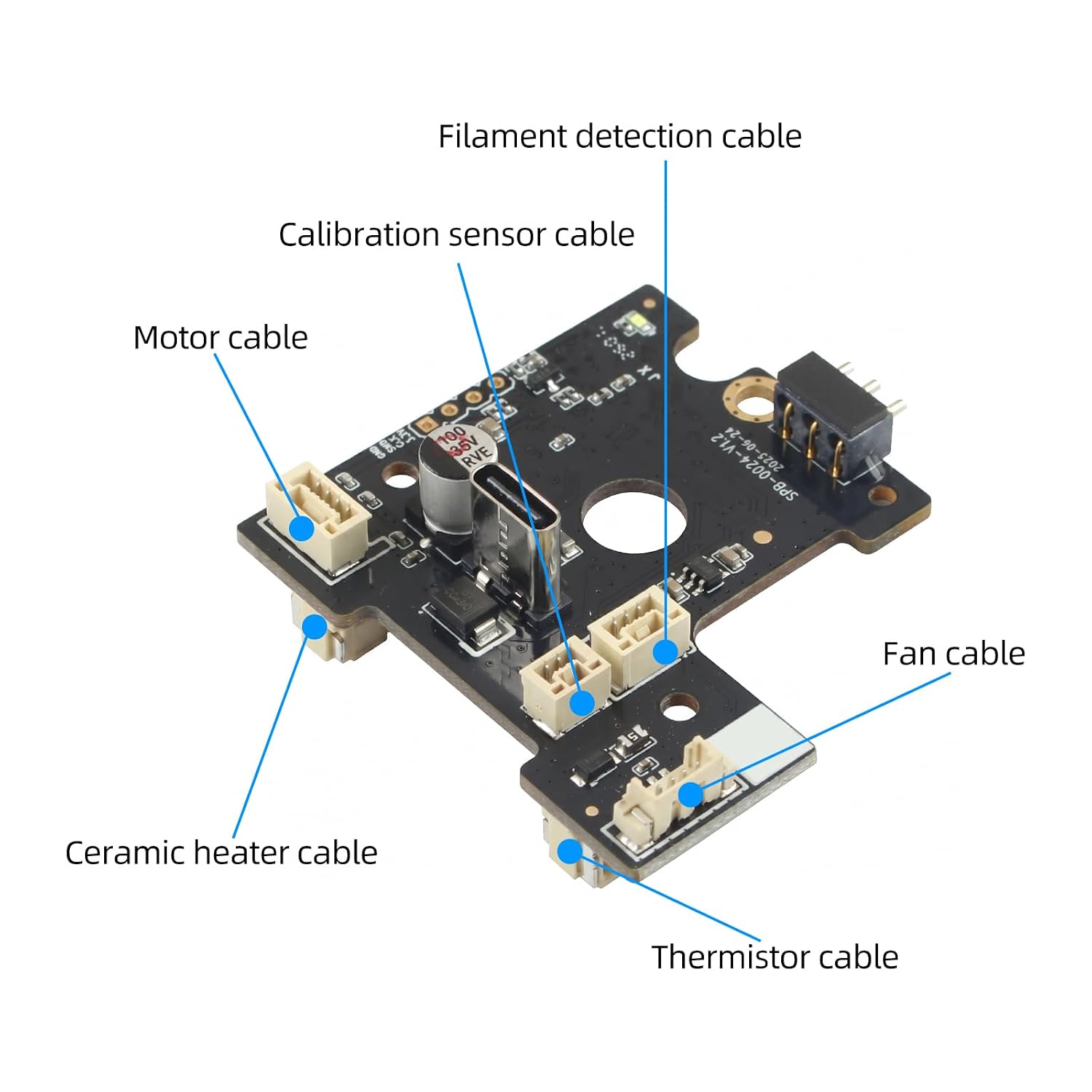Hotend PCB Adapter Circuit Board for Snapmaker-U1