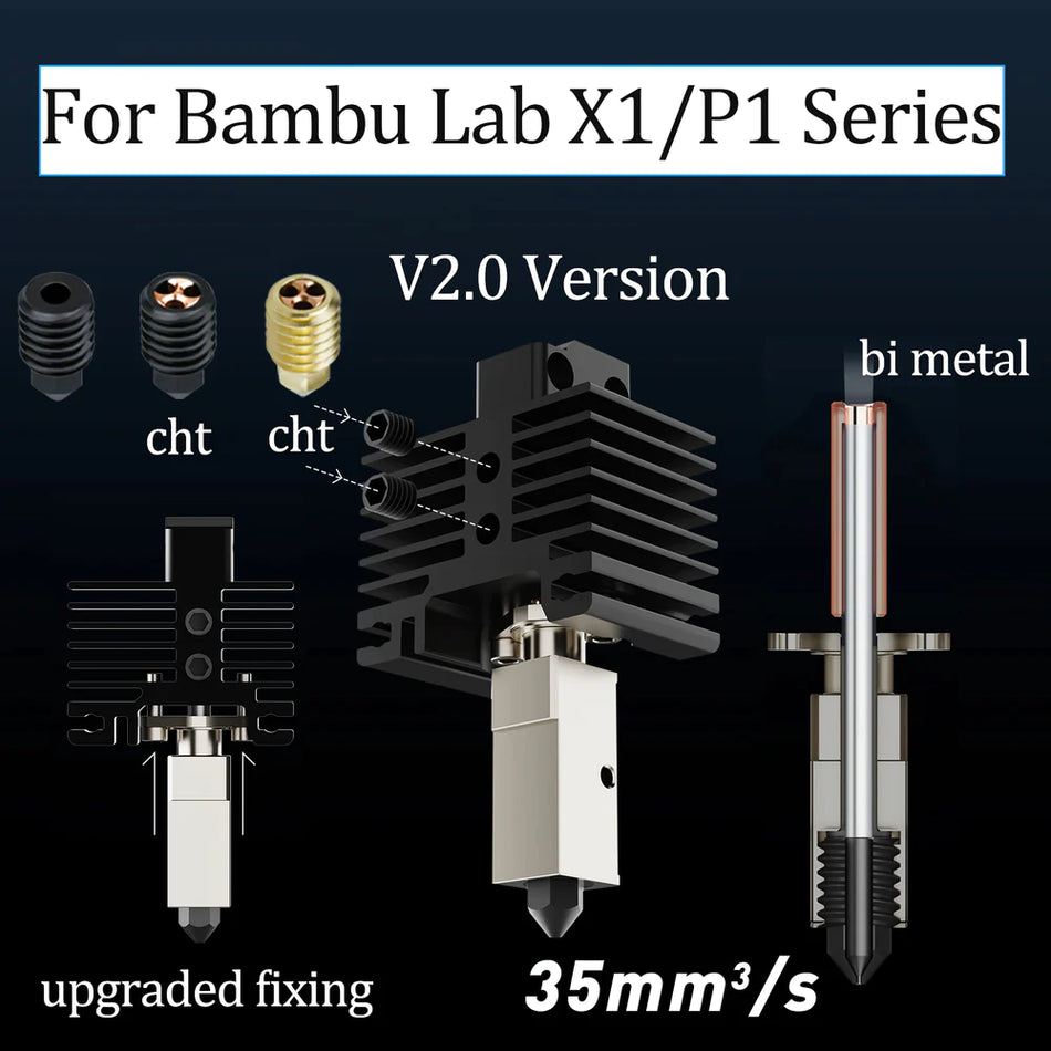 Upgraded V2.0 CHT Bambu Lab High Flow Hotend