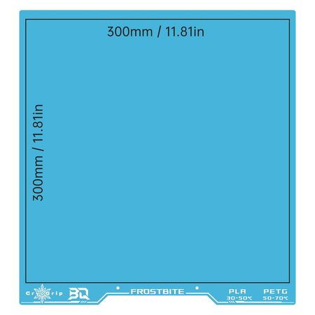 BIQU Panda Build Plate sided Textured for BambuLab