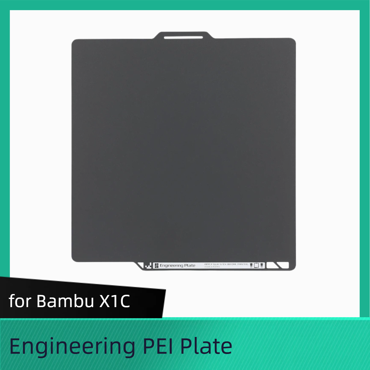Bambu Engineering PEI Plate for P2S/P1 Series /X1C/A1