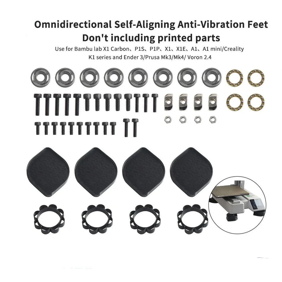 HULA Self-Aligning Anti-Vibration Feet