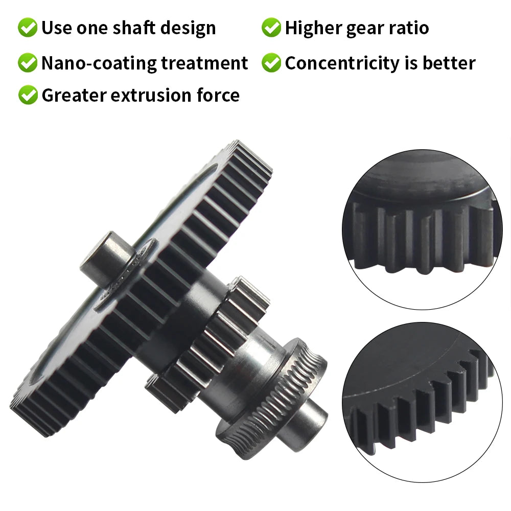 Nanocoated Extruder Gear for Neptune 4/Pro/Plus/Max