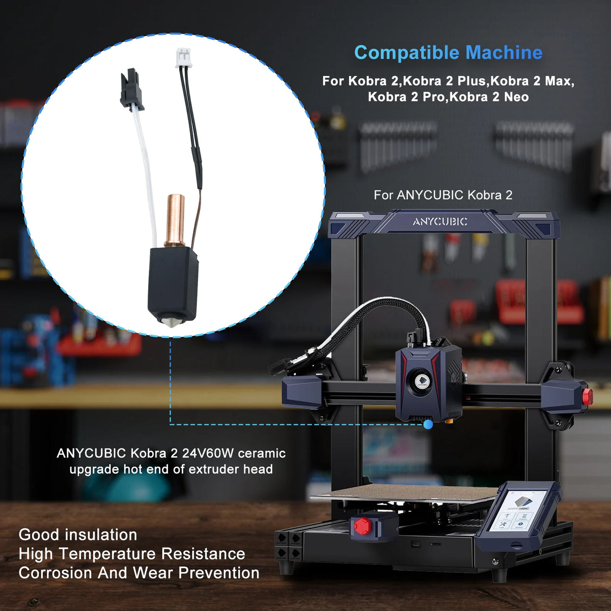 Upgrade Hotend for Kobra 2 Series 3D Printers