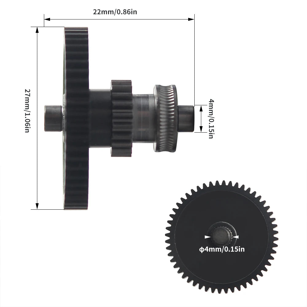 Nanocoated Extruder Gear for Neptune 4/Pro/Plus/Max