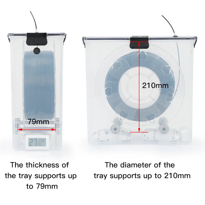 Filament Dryer Box with Real-Time Monitoring