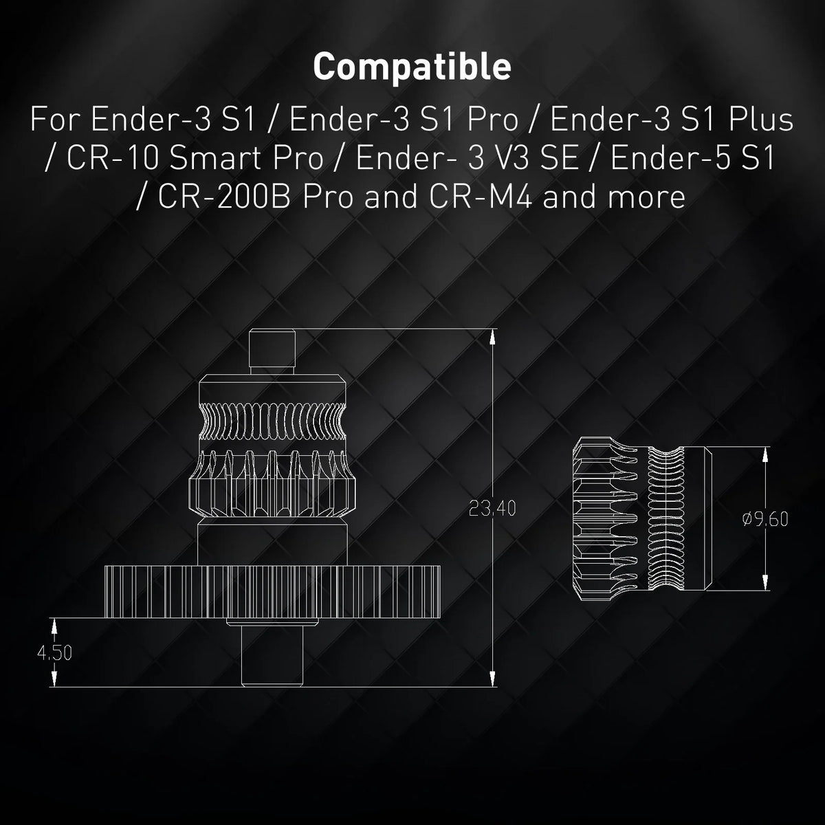 Upgrade Gear for Creality Sprite Extruder