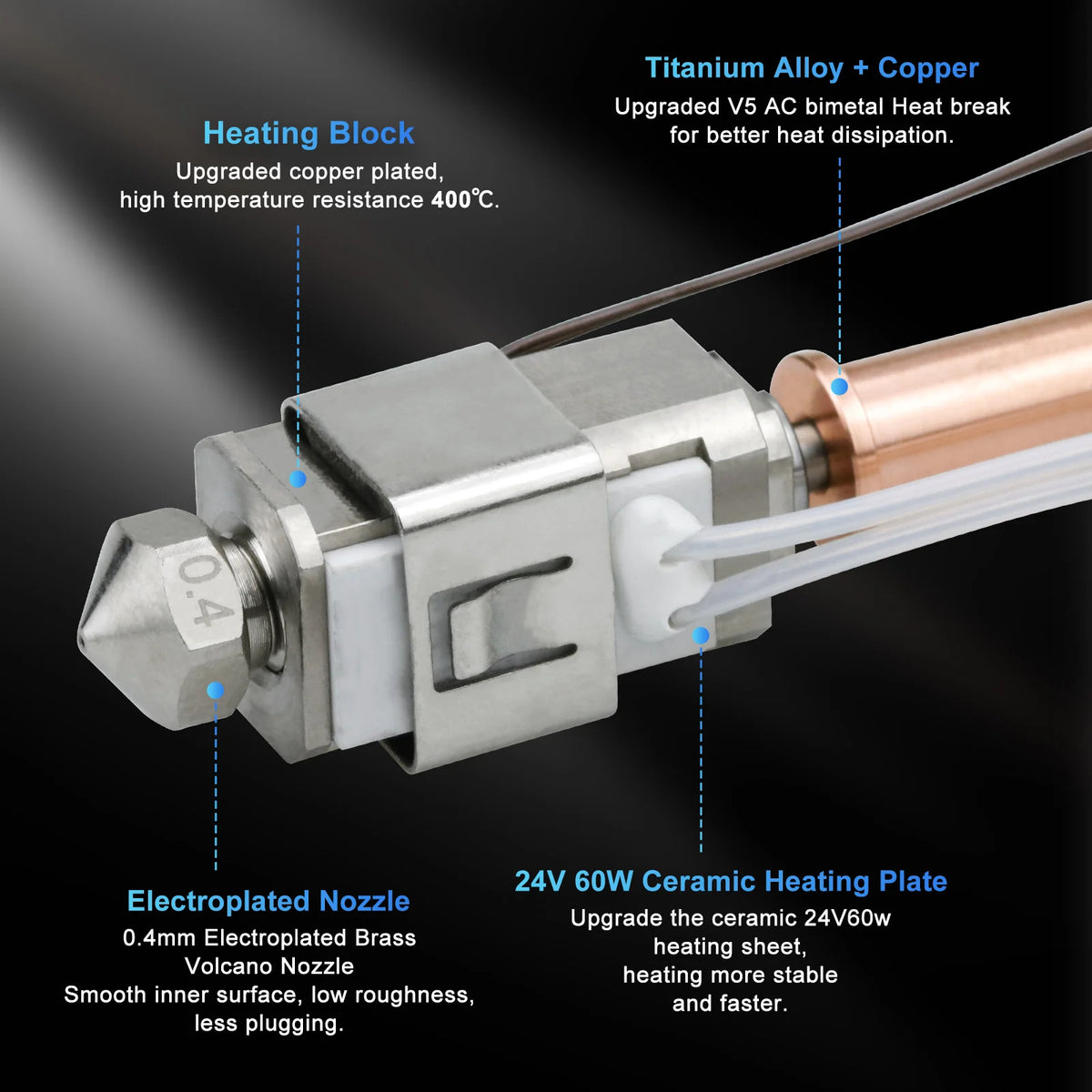 Upgrade Hotend for Kobra 2 Series 3D Printers