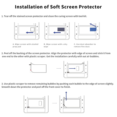 for Anycubic Photon Mono M5s / M5s Pro Screen Protector Film (5pcs)