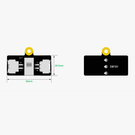 Power Switch Module with 2Pin XH2.54 Connector (1PCS) for Bambu Lab