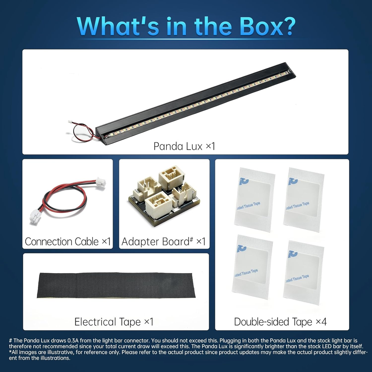for Bambu-Lab P1S P1P X1C  X1E 3D Printers Led light Strip Upgrade Kit 