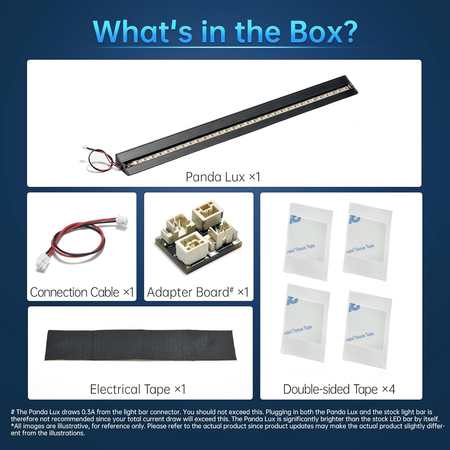 for Bambu-Lab P1S P1P X1C  X1E 3D Printers Led light Strip Upgrade Kit 