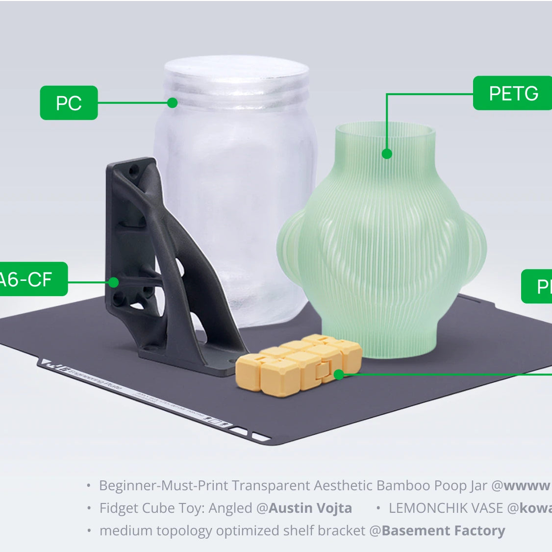 Engineering Plate / Textured PEI Plate for Bambu lab