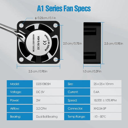for Bambu lab Hotend Cooling Fan-A1A1 Mini