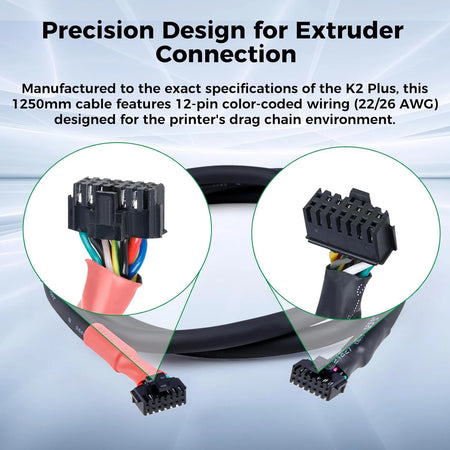 for Creality Official K2 Plus Printhead Connection Cable