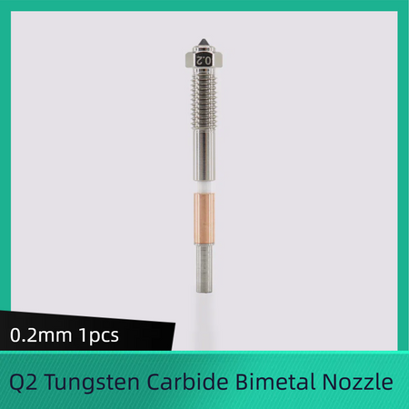 for QIDI Q2 Tungsten Carbide Bimetal Nozzles