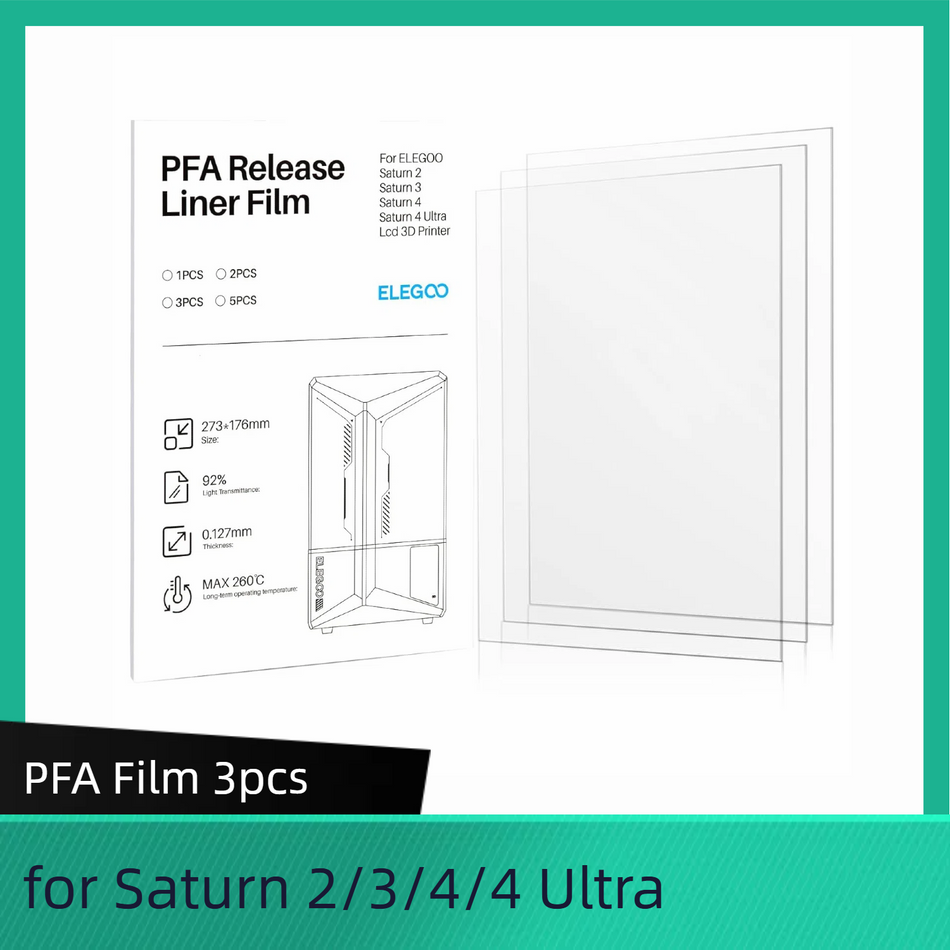 ELEGOO PFA Release Liner Film for Saturn 2/3/4/4 Ultra LCD