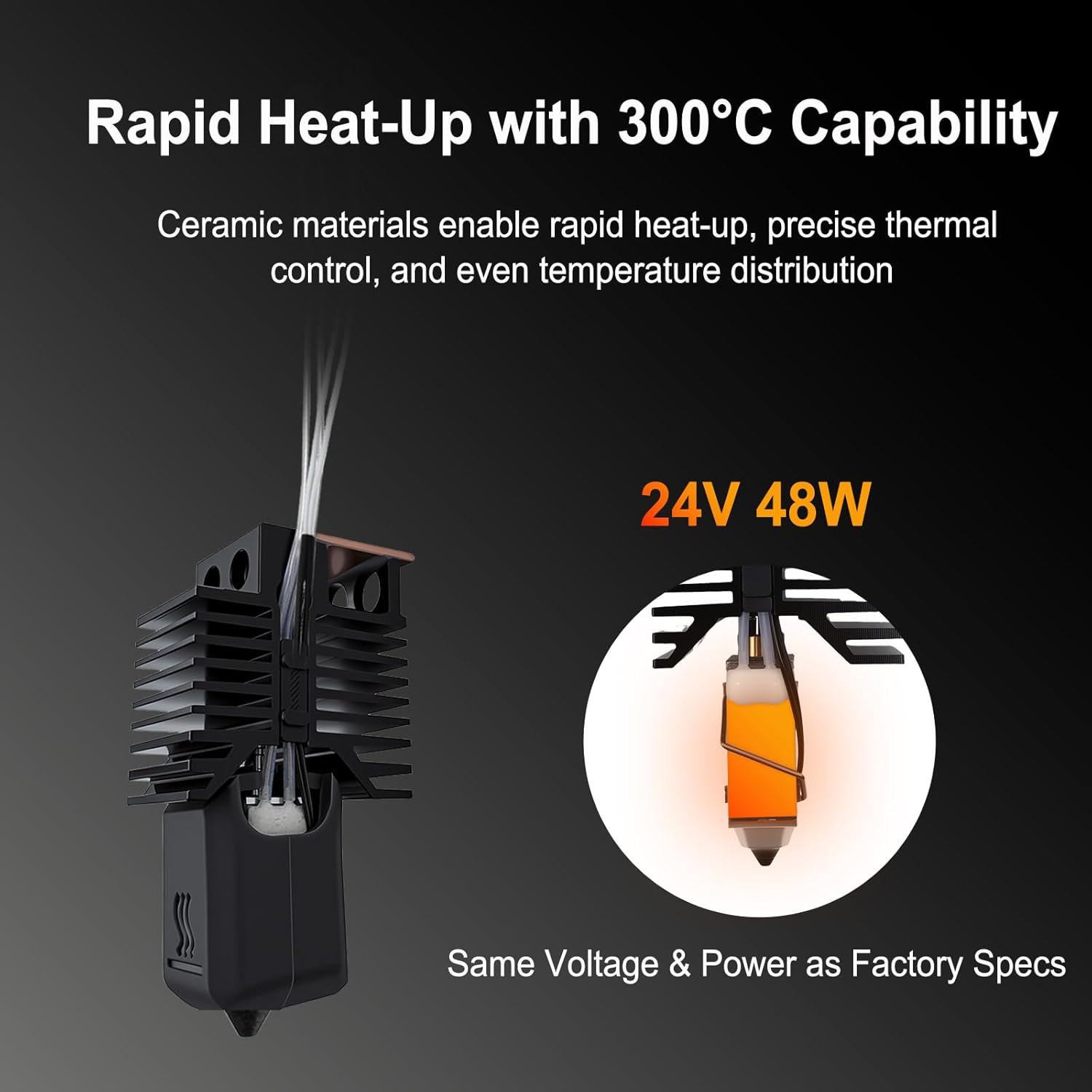 Hot End with Hardened Steel Nozzle