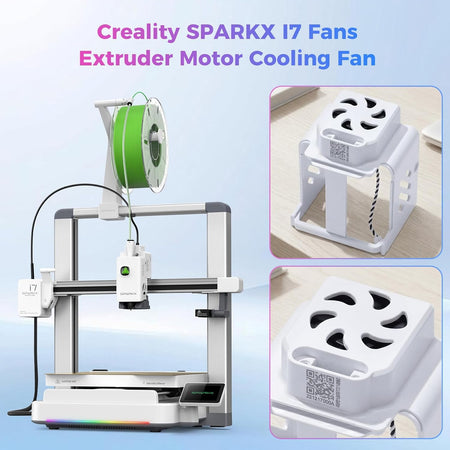 i7 Extruder Motor Cooling Fan Assembly for Creality