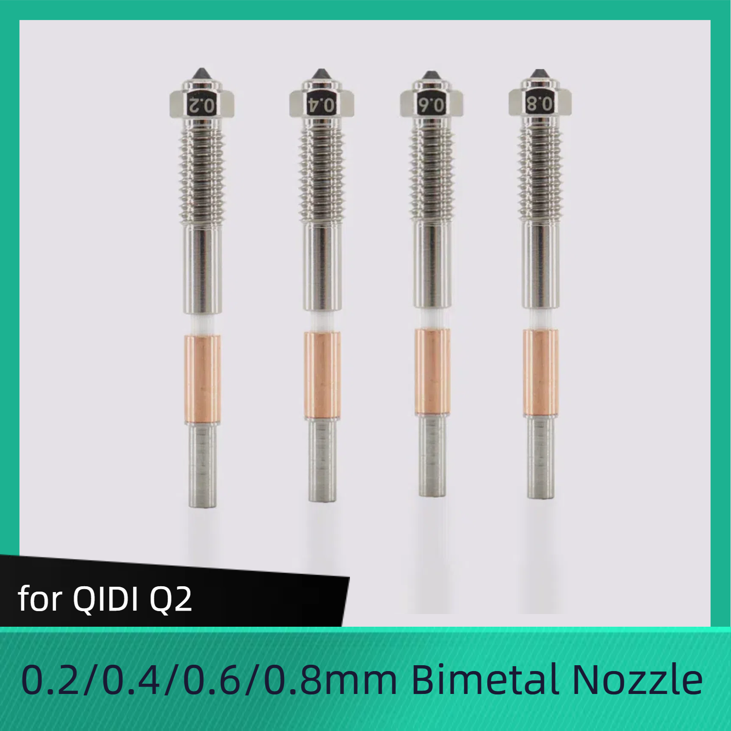 for QIDI Q2 Bimetal Nozzles