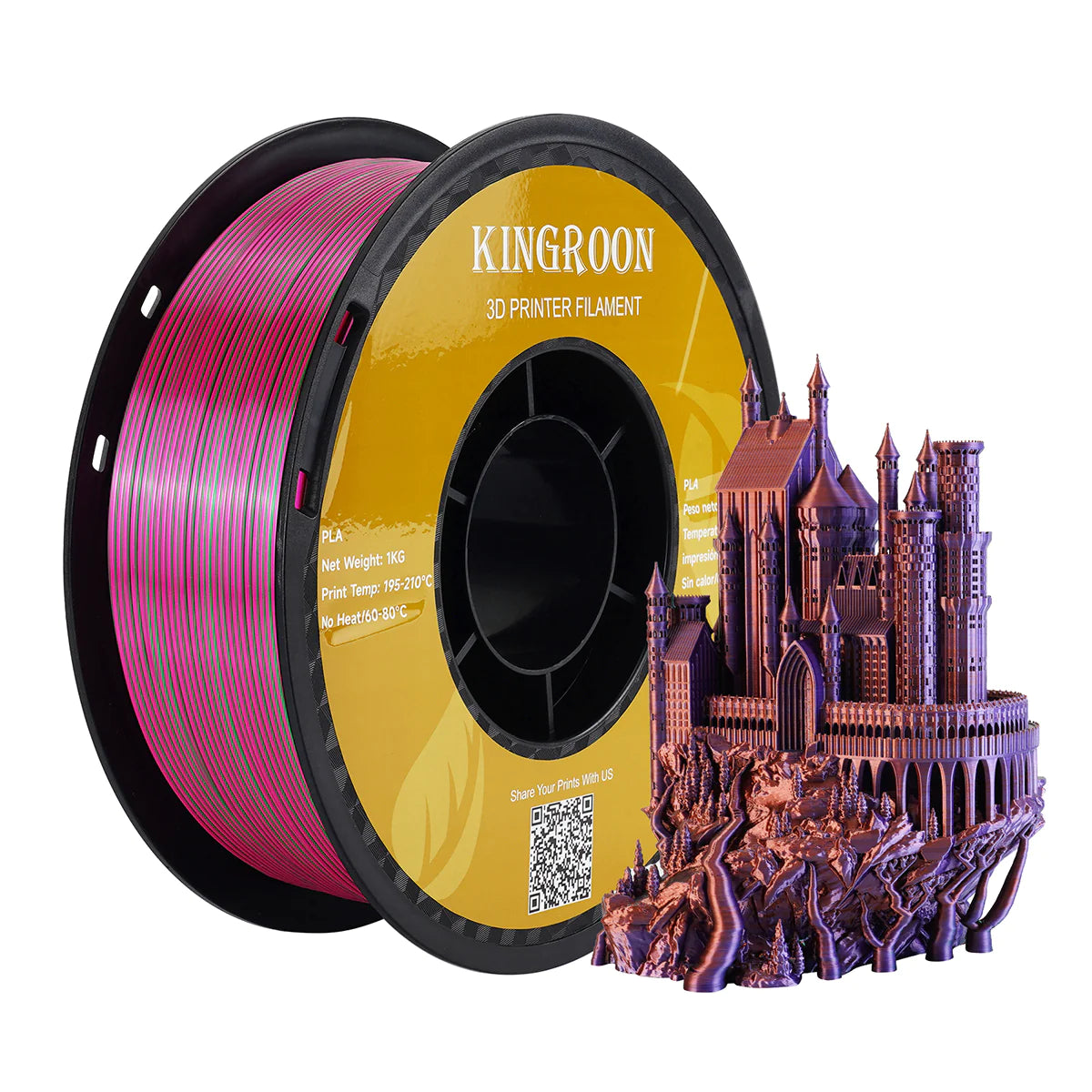 【6KG Pack】Multicolor Filament PLA