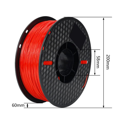 Red TPU 3D Printer Filament (FRESH)