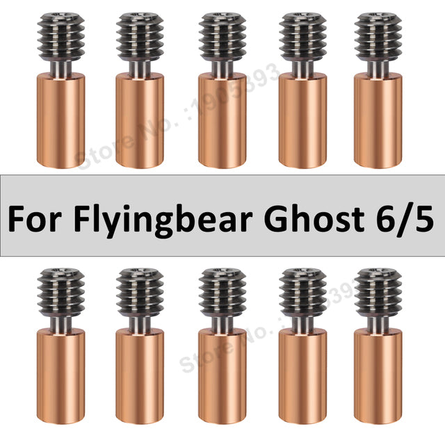 Heatbreak bimetálico de aleación de titanio para Flyingbear Ghost 6 5, garganta de impresora 3D al por mayor para Flying Bear Ghost 6 5 Ghost6
