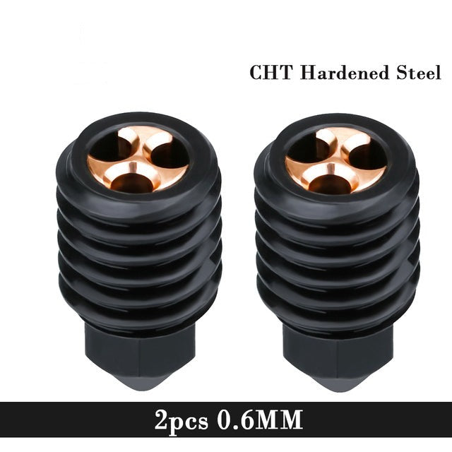 CHT High-Flow HARDENED STEEL Nozzle with COPPER INSERT