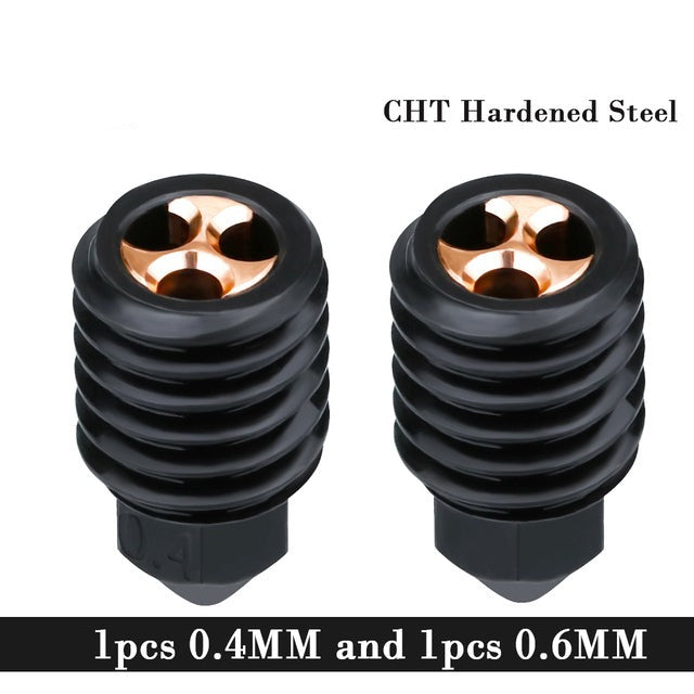 CHT High-Flow HARDENED STEEL Nozzle with COPPER INSERT