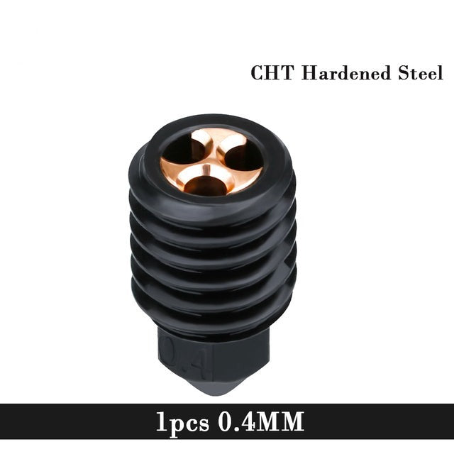 CHT High-Flow HARDENED STEEL Nozzle with COPPER INSERT