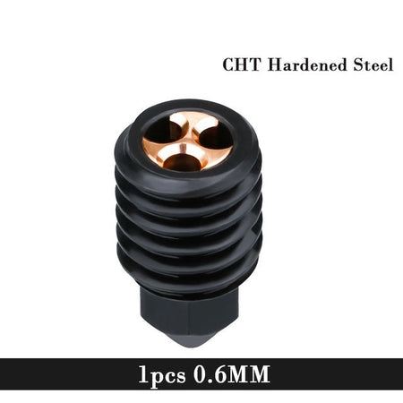 CHT High-Flow HARDENED STEEL Nozzle with COPPER INSERT