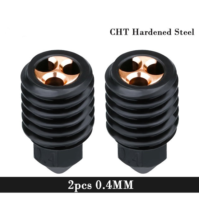 CHT High-Flow HARDENED STEEL Nozzle with COPPER INSERT