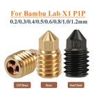 CHT Nozzles Copper Plated Brass Hardened Steel Nozzle For Bambu Lab X1 Carbon X1-Carbon P1P 3D Printer