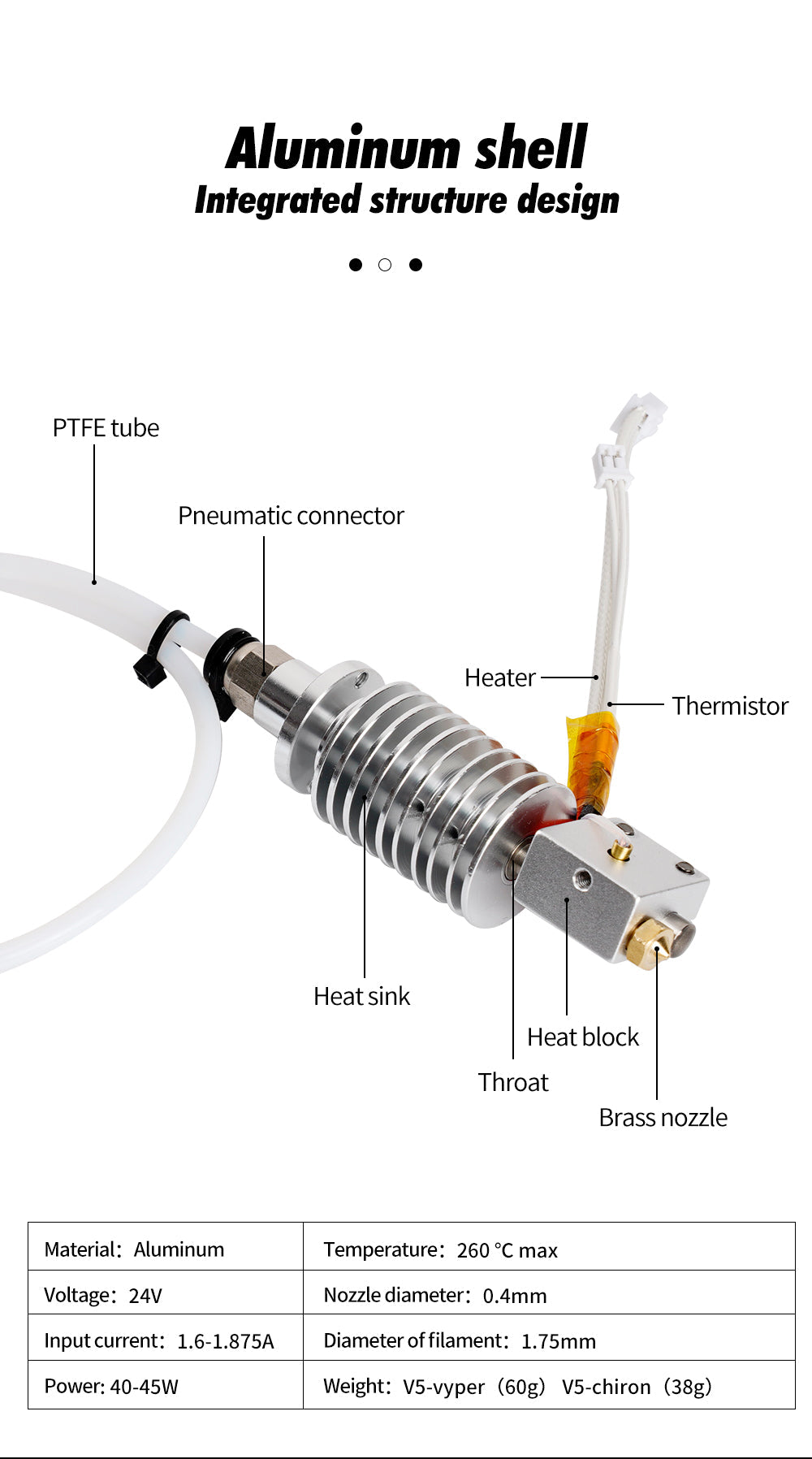 Hotend for Anycubic Vyper