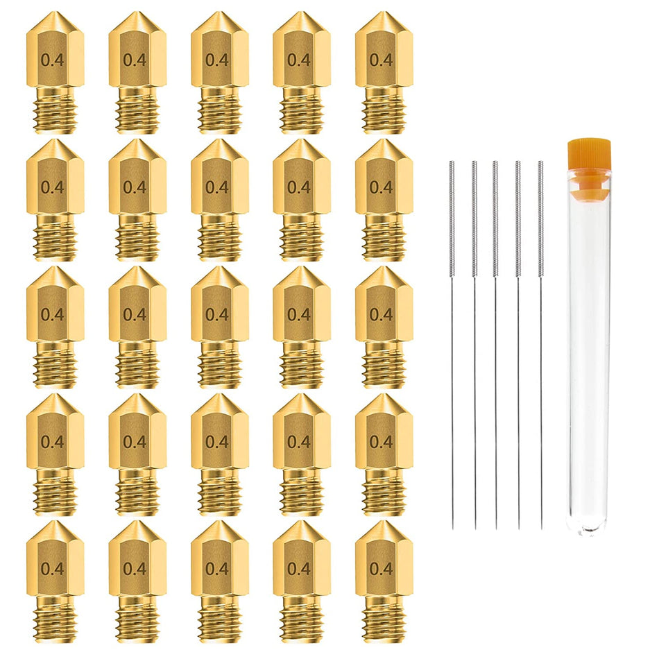 Kit de boquilla de latón y aguja de limpieza MK8 de 25 piezas