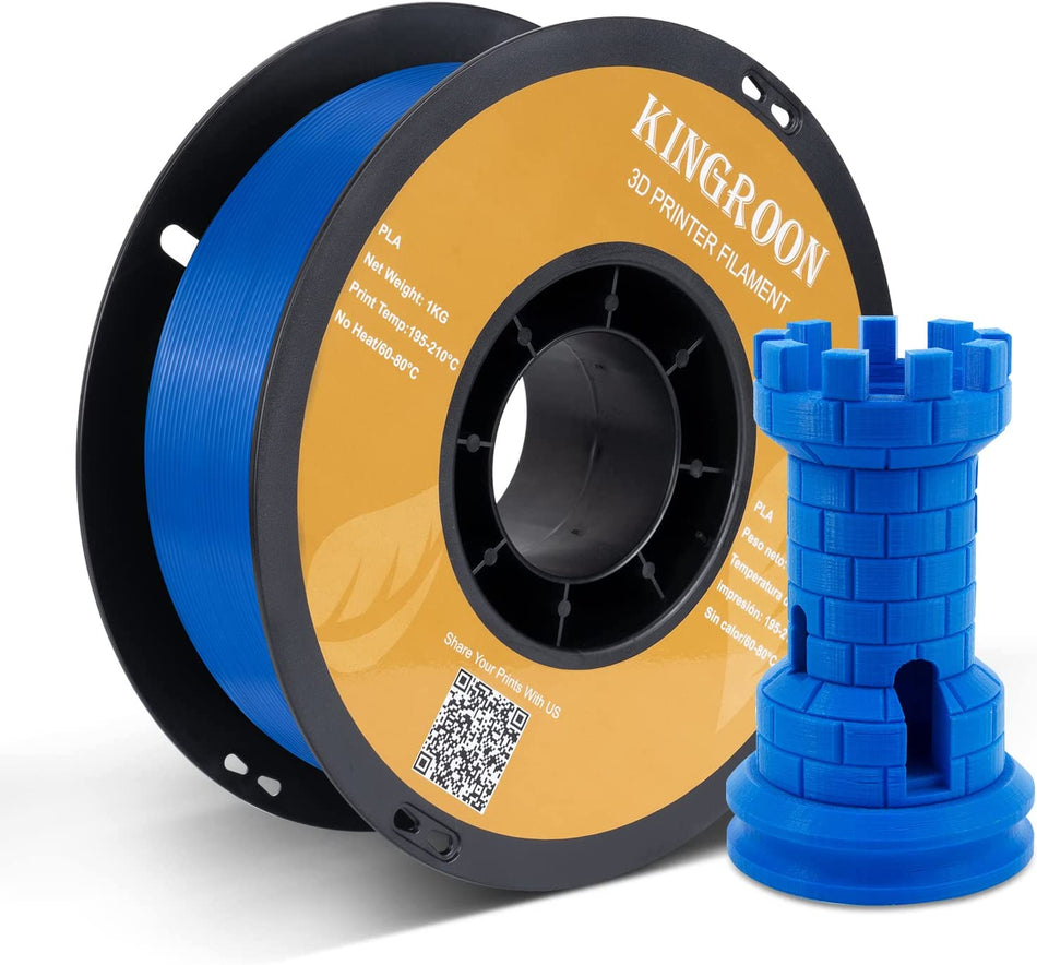【2KG Pack】Blue PLA Filamento Impresora 3D 1.75mm