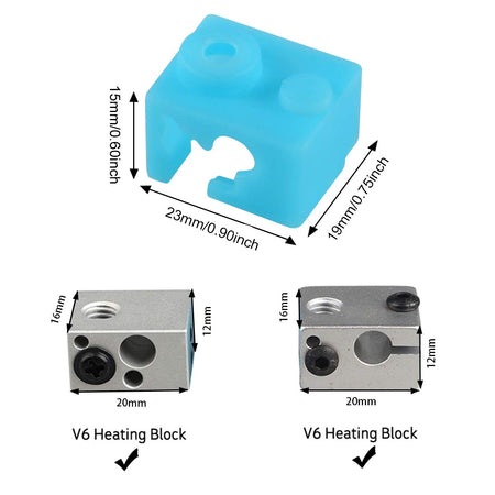 Heating Block Silicone Socks