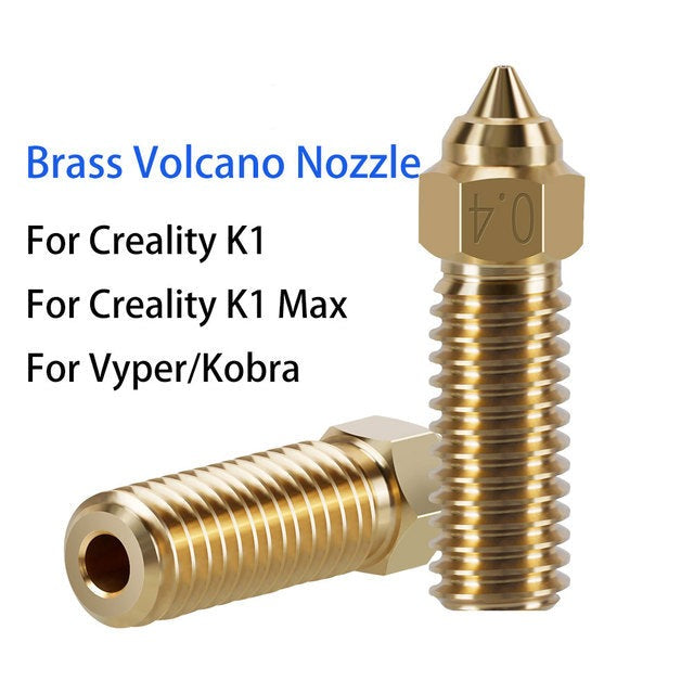 Volcano Brass Nozzle for Creality K1/K1 Max/ Vyper/ Sidewinder – P3D